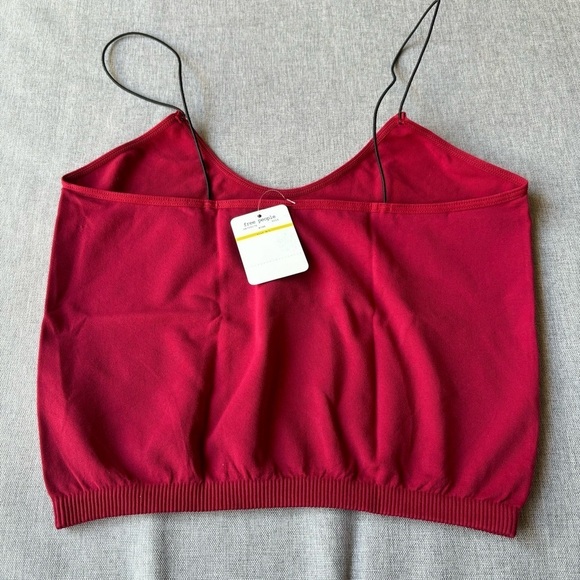 2 Pcs Free People Brami Skinny Strap Top, Color: Wine Size: M/L - Picture 5 of 7